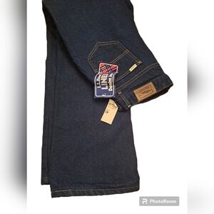L L bean womens denim flannel lined jeans 18 nwt cotton